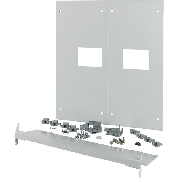 XM2N43F06C-XMV Front plate, 2xNZM4, 3p, fixed with mechanical interlock, W=600mm, grey image 5