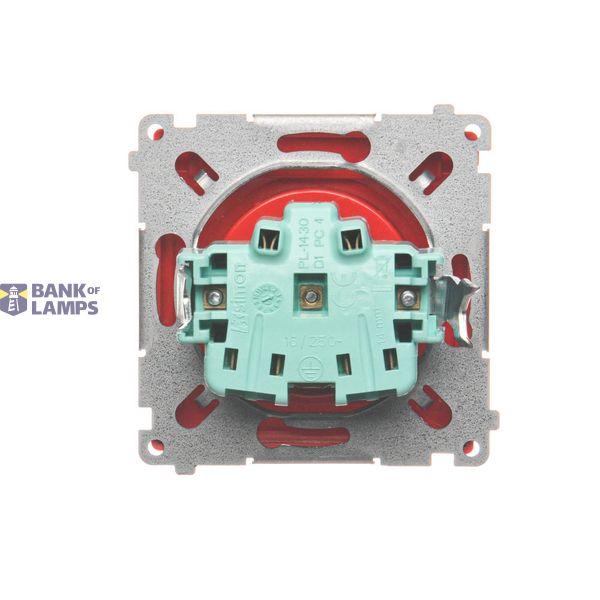 Double fiber optic sockets, cream white/electro white image 1