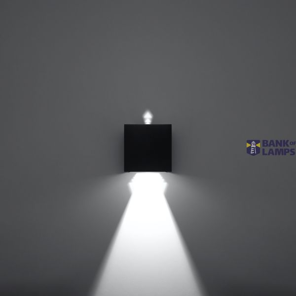 LUCA WALL LAMP BLACK LED IP54 LED image 8
