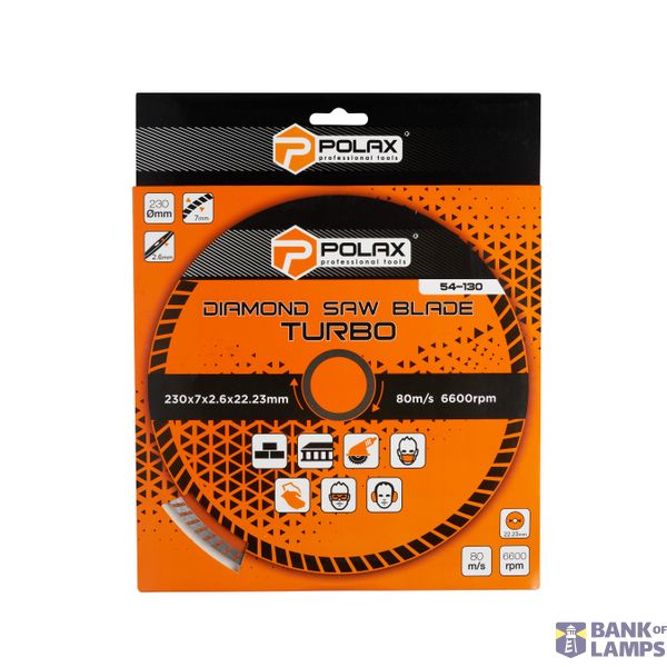 Diamond Turbo Saw Blade 230x7x2.6x22.23 image 3