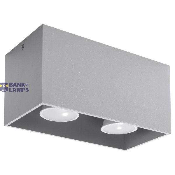 SPOT QUAD MAXI GREY GU10 2X40W IP20 image 2