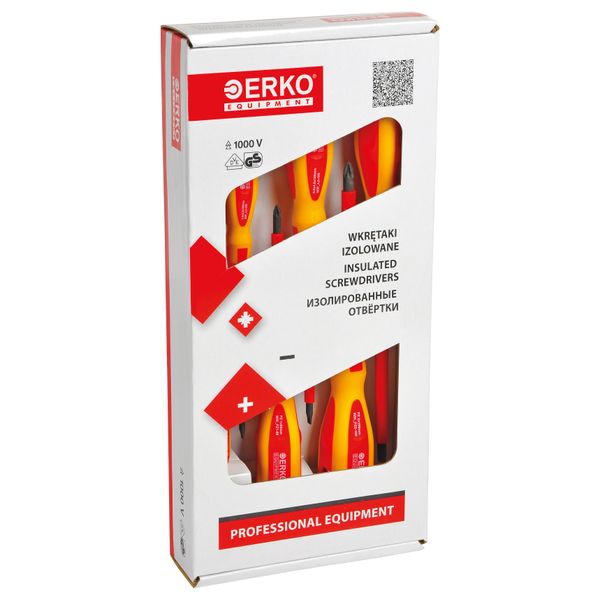 Insulated screwdrivers, set 6 pcs WIPPH_K image 1