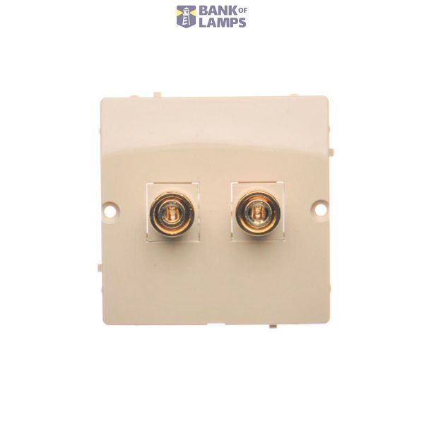 Loudspeaker socket, beige image 1