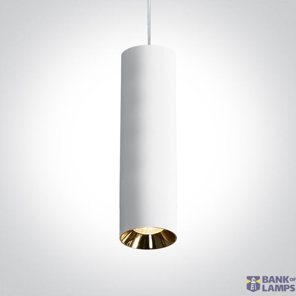 WHITE PENDANT GU10 10W DARK LIGHT image 1