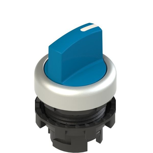 Short handle selector, 3 positions blue with marking image 1