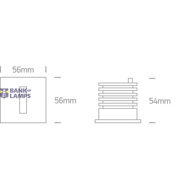 WHITE RECESSED 3W WW DARK LIGHT IP54 350mA image 4