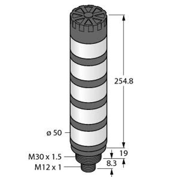 LED Signal Light Tower Light   TL50WGBYRAQ image 2
