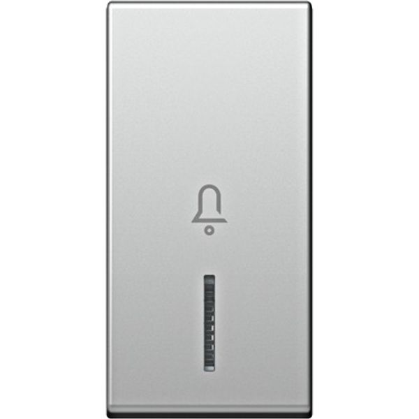 Cover with lens and doorbell icon 1M, silver image 1