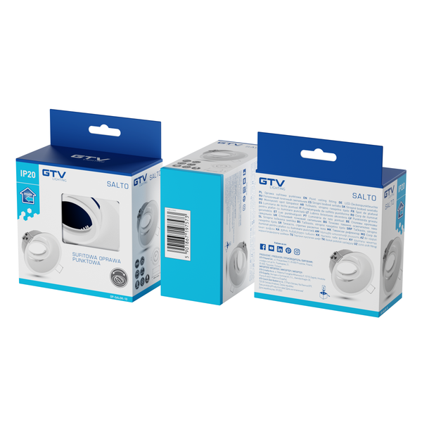 Spot luminaire housing SALTO, IP20, round, white image 2