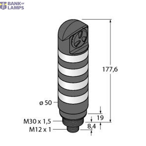 LED Signal Light Tower Light   TL50BLGYRBALSCQ image 1