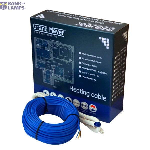 Heating Cable THC20-15, 20 w/m , 15m, 230 V, 300 W image 2