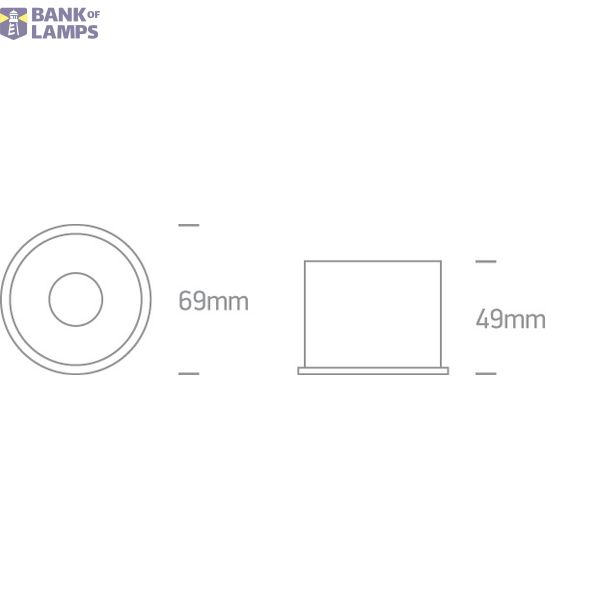 BLACK GU10 10W BRASS REFLECTOR DARK LIGHT image 3