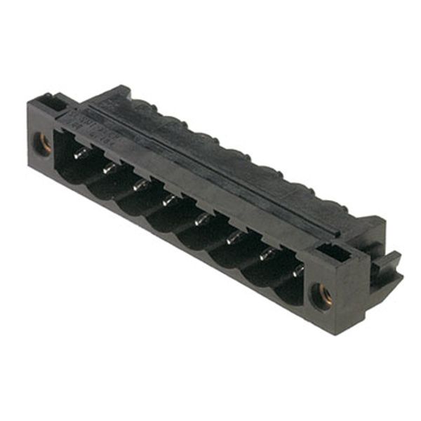 PCB plug-in connector, male header, Solder flange, THT/THR solder connection, 5.08 mm, Number of poles: 13, 90°, Solder pin length (l): 3.2 mm, tinned, black, Box image 4