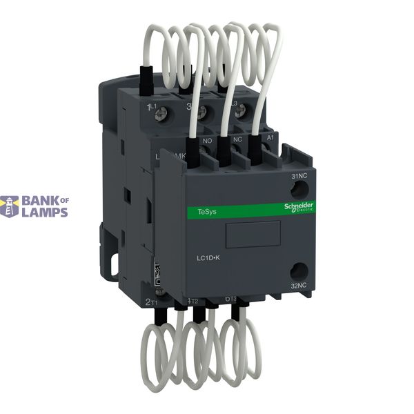 Capacitor contactor, TeSys D, 25 kVAR at 400 V/50 Hz, coil 24 V AC 50/60 Hz image 1