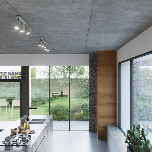 CEILING LAMP MERIDA 3 GREY GU10 3X40W IP20 image 4