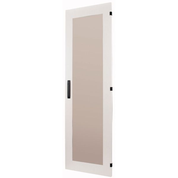 XLSD5GS1485 Section door with glass window, closed IP55, left or right-hinged, HxW = 1400 x 850mm, grey image 1