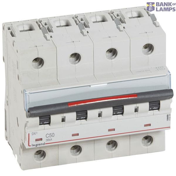 MCB - DX³ - 36 kA - 4P - 400 V~ - 50 A - C curve image 2