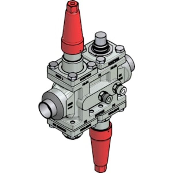 Valve station, ICF 25-4-14MA33, 25 mm, Connection standard: EN 10220 image 1