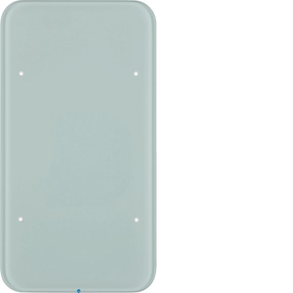 Touch sensor, 2-gang comf, intg bus coupling unit, KNX - R.1, glass p. image 1