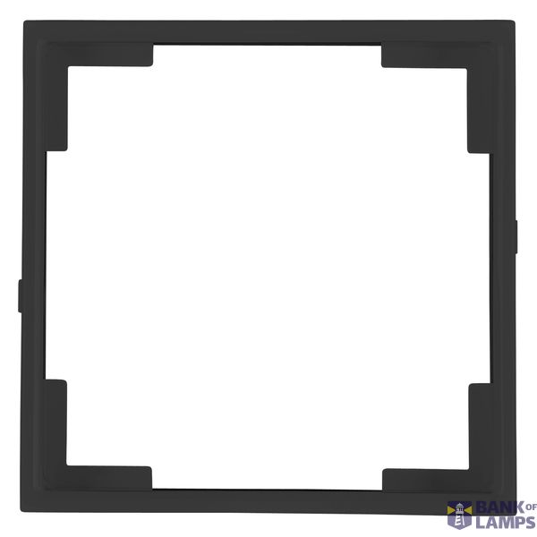 Adapter frame 55x55 mm to 50x50 mm, black, 1 pack = 5 pcs. image 1