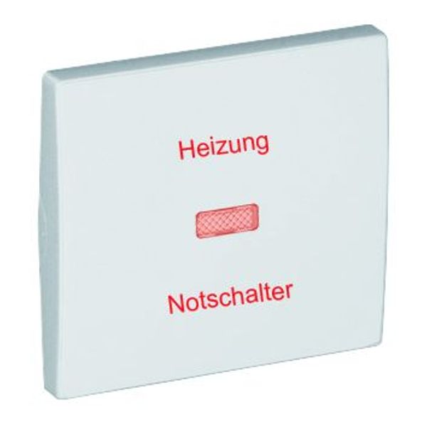 ROCK F/LIGH SW/P-BUT "HEIZUNG NOTSCHALTER" WH image 1