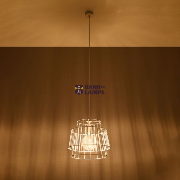 HANGING LAMP GATE WHITE E27 1X60W IP20 image 8