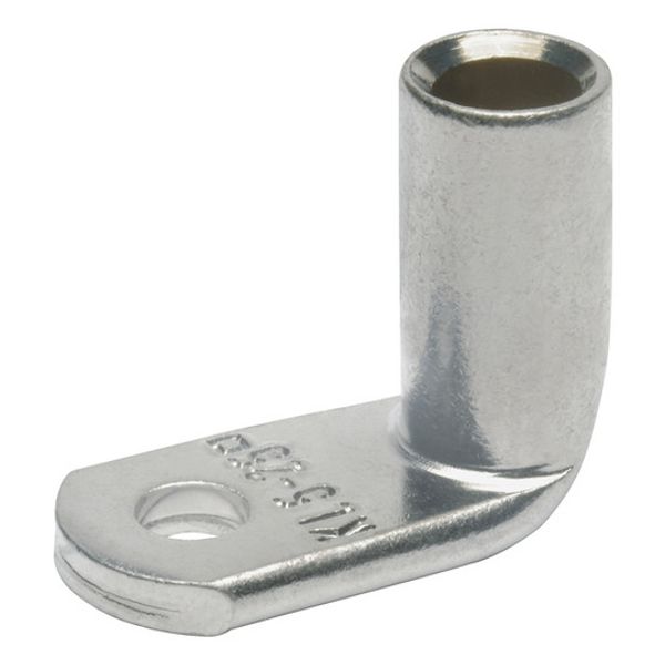 Uninsulated angled tube cable lug, 35 mm², 8.4 mm, M8, 45R8 image 1