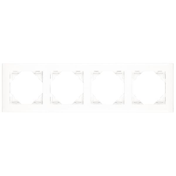 FOUR-GANG FRAME WHITE image 2