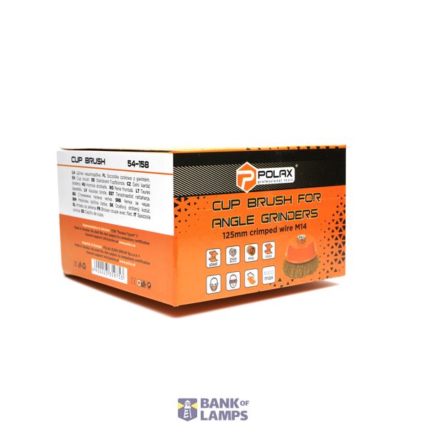 Cup brush M14 125mm for angle grinders M14 (crimped wire) image 2