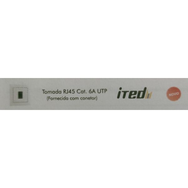 SINGLE RJ45 UTP COMPUTER SOCKET CAT 6A  WHITE image 1