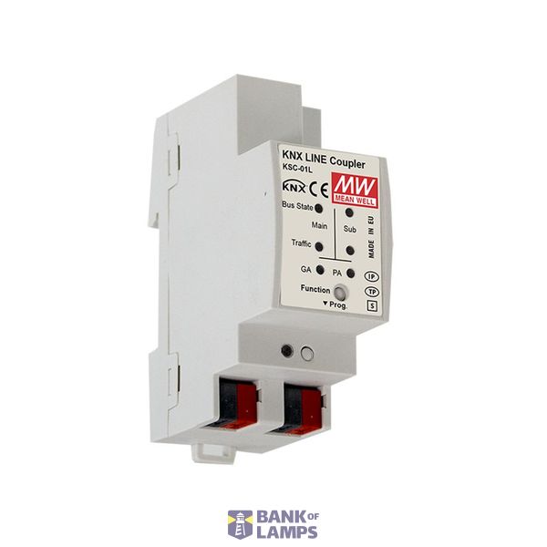 KSC-01L KNX classic TP Line Coupler/Repeater, MEAN WELL image 1