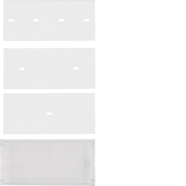 Labelling field with cover plate S.1/B.3/B.7 clear transparent image 1