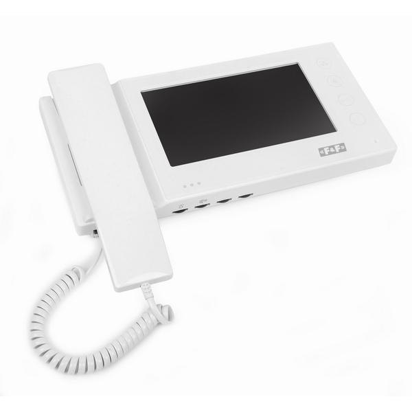 White monitor with earpiece and 100-event memory image 2