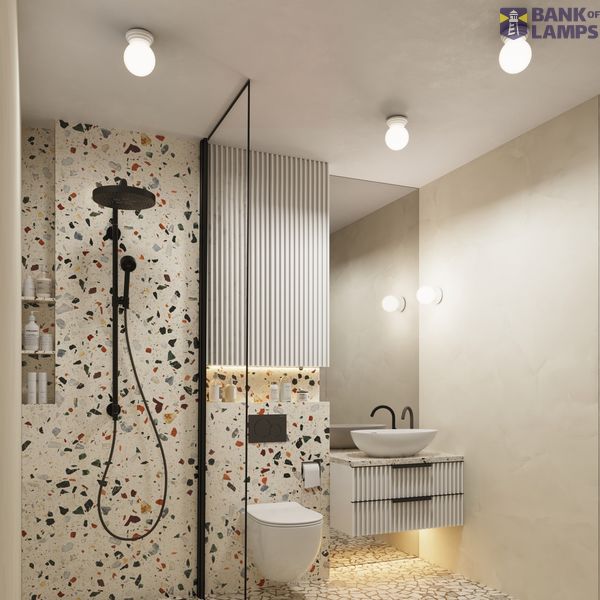 Wall lamp ZORI white IP44 image 7