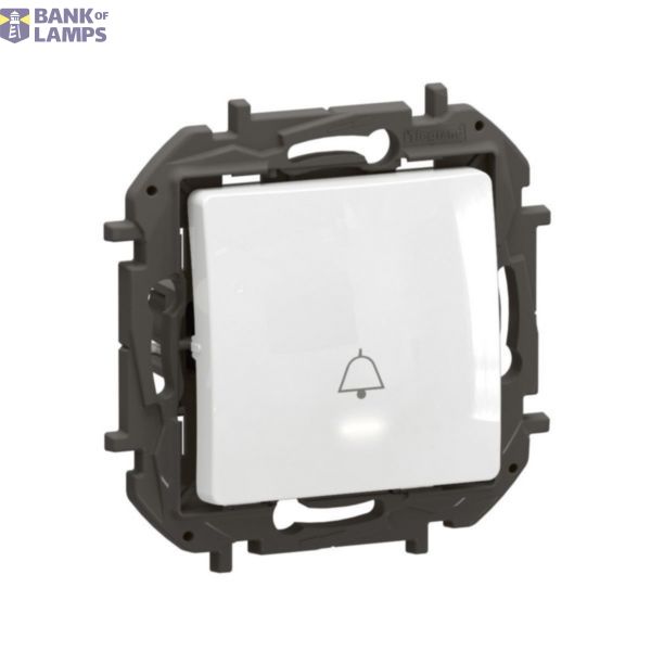 POUSSOIR LUMINEUX CLOCHE BLANC image 1