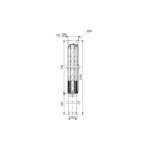 Submersible deepwell pump SP95- 2BB RP5 6&quot;3X380-415/50 5.5KW image 3