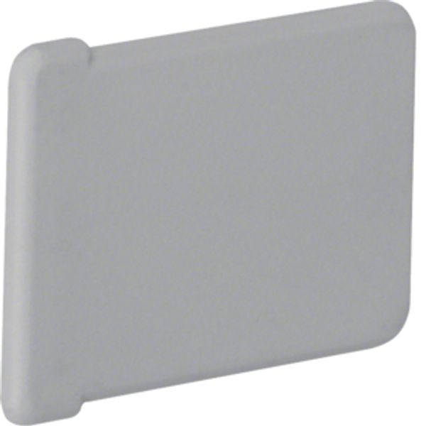 End cap made of PVC for slotted panel trunking BA6 40x25mm stone grey image 2