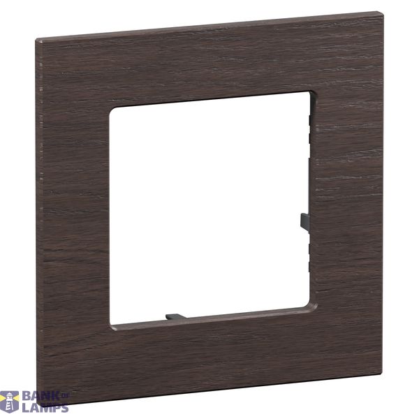 1 GANG PLATE DARK OAK image 1