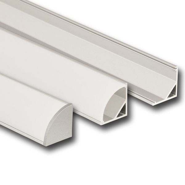 Corner aluminum profile RS, 16x16 mm, including White diffuser, 2 m image 1