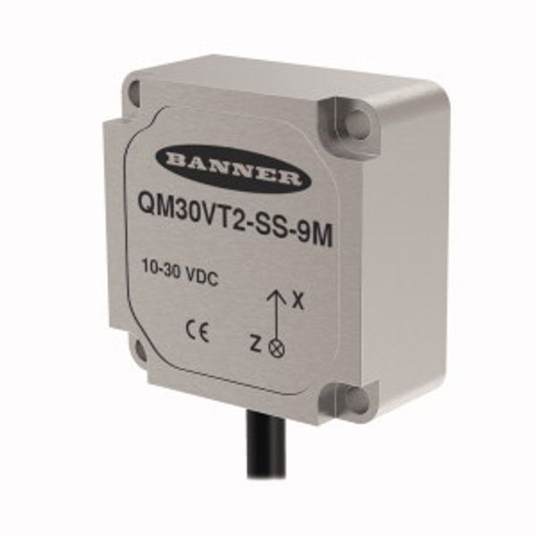 Vibration & Temperature Sensor With Serial Interface   QM30VT2-SS-9M image 2