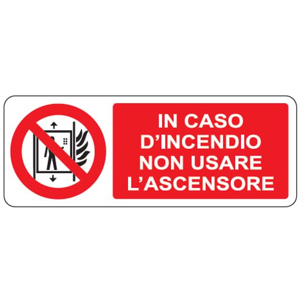 Adhesive prohibition sign - 330x125 mm image 1