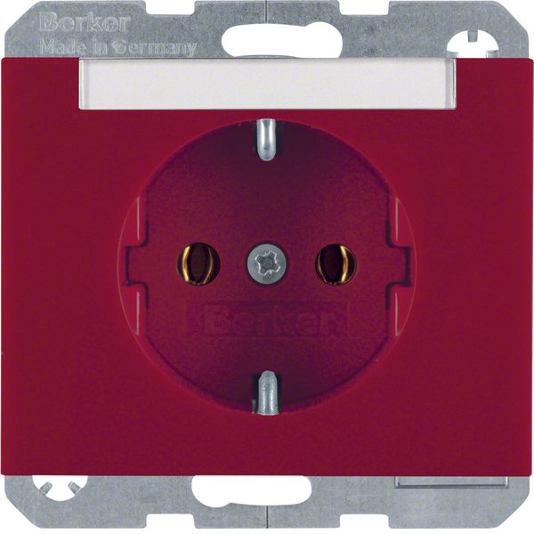 SCHUKO soc. out., K.1, red glossy image 1