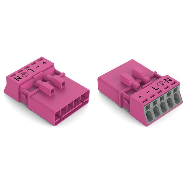 Plug 5-pole Cod. B pink image 1