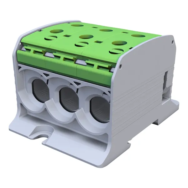 STB 95-3 Rail-mounted terminal block Al/Cu 87560 SIMBLOCK green image 1