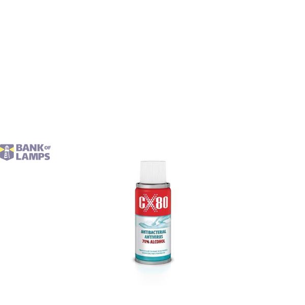 CX80 ANTIBACTERIAL ANTIVIRAL Aerozol alc.70% 100ml image 1