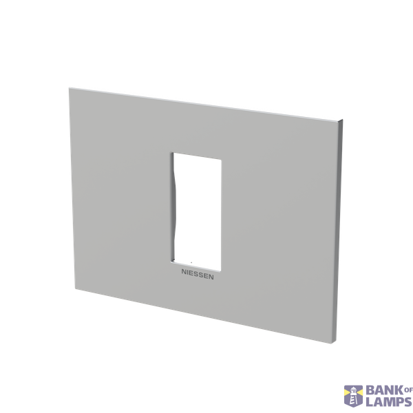 Frame 1 module - Niessen logo - Silver image 2