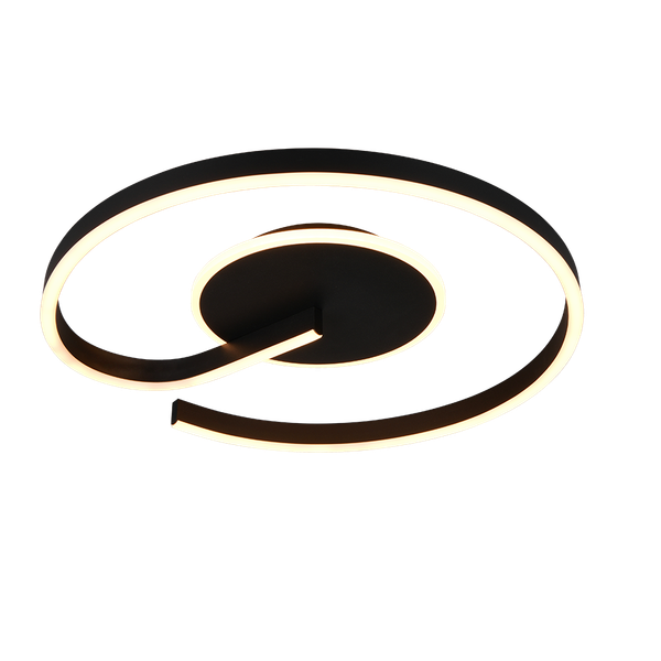 Calle LED ceiling lamp matt black image 1