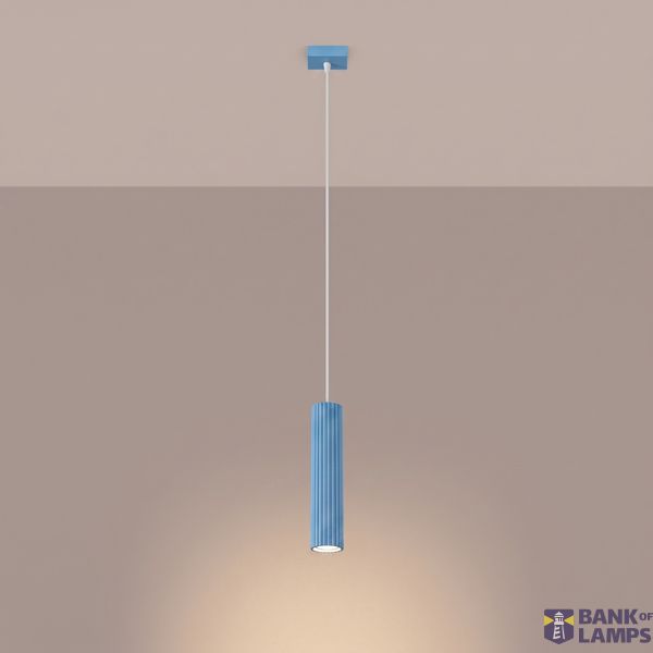 Pendant lamp KARBON 1 azure image 9