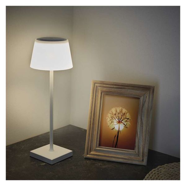 LED Desk Lamp KATIE, rechargeable, white image 1