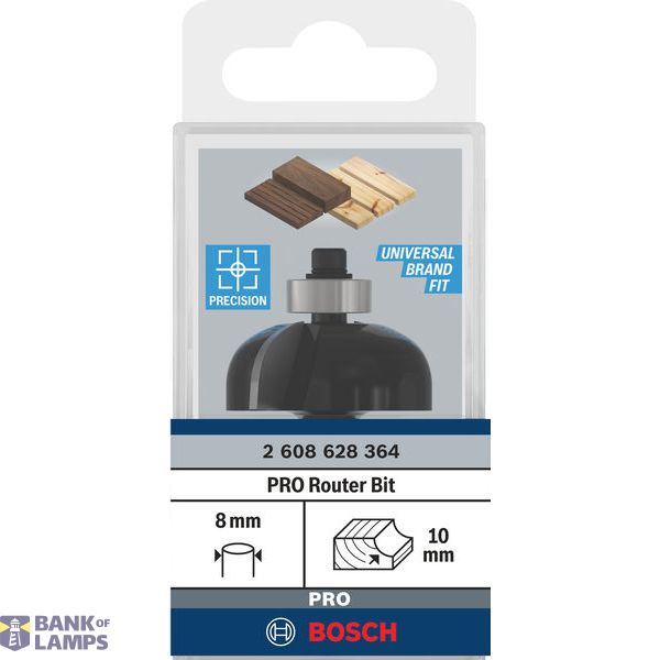 Cove bit, 8 mm, R1 10 mm, D 32.7 mm, L 14 mm, G 55 mm image 3